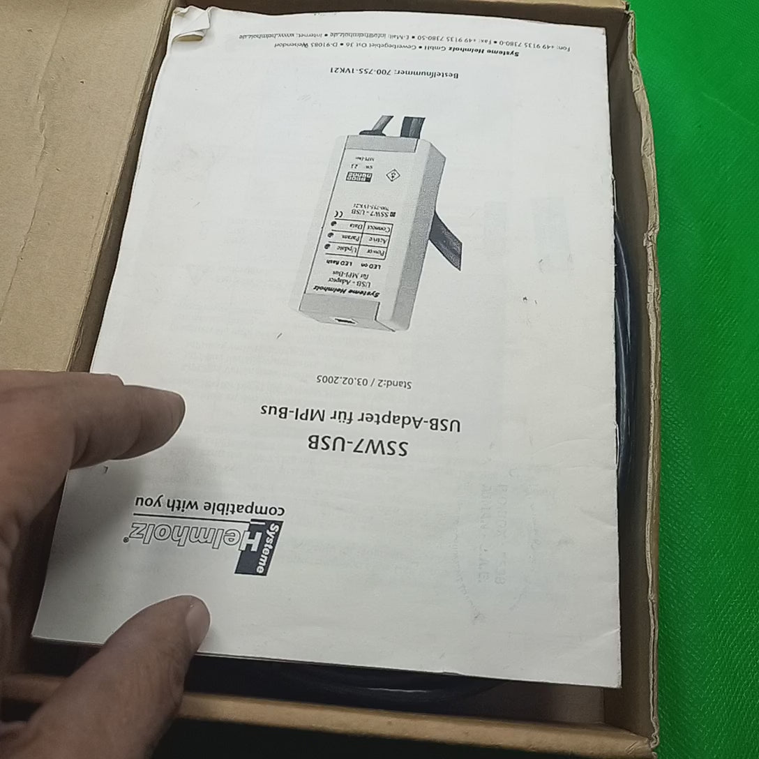Helmholz 700-751-8GS21 (Teleservice SSW7-TS with GSM modem) is an industrial communication adapter used for remote maintenance and programming of Siemens Simatic automation devices via an MPI bus