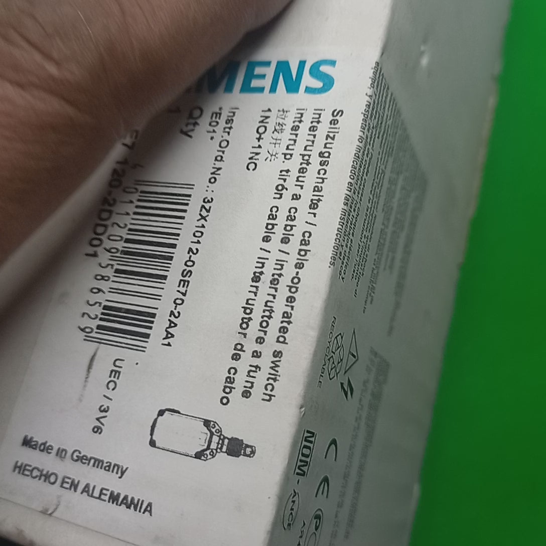 Video shoing specifications box technical details of Datasheet of 3SE7120_2DD01