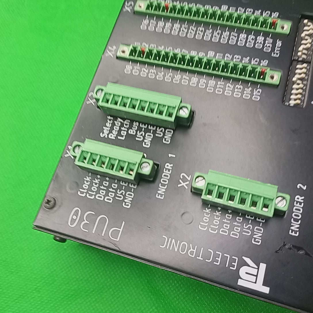 Video shows TR Electronic PU30 Art.Nr 49100100 Encoder interface: 2x SSI, 2x RS-422| PU-30