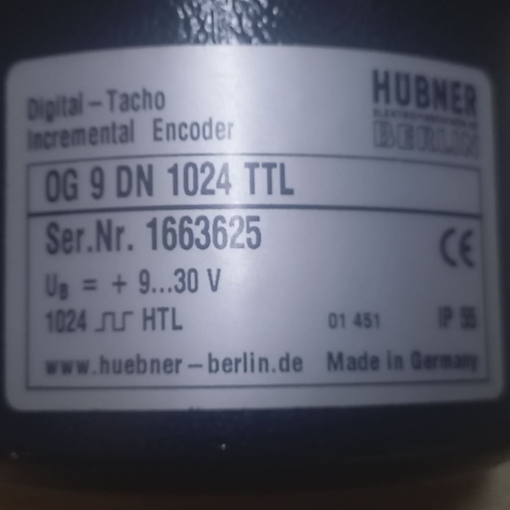 Hubner OG 9 DN 1024 TTL | OG9DN1024TTL | 5 VDC / output TTL/RS422