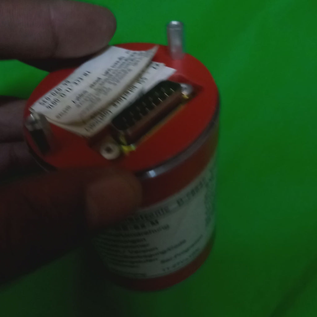 UNBOXING video of TR ElectronicsCE 65M Art. Number; 110-01654 Interbus - S/Binar
Schritte/ Umdrehung: Prog ( Max 4096)
Umdrehungen: Prog ( Max 4096)
Stebel./ Version:  -TR-ECE-Ti-D-0014/V001
Schnittstelle/ Code : Interbus - S/Binar
Ausgangspegel: RS422
 option: 
Set program 
Spannung: 11-27+/-10degrees 