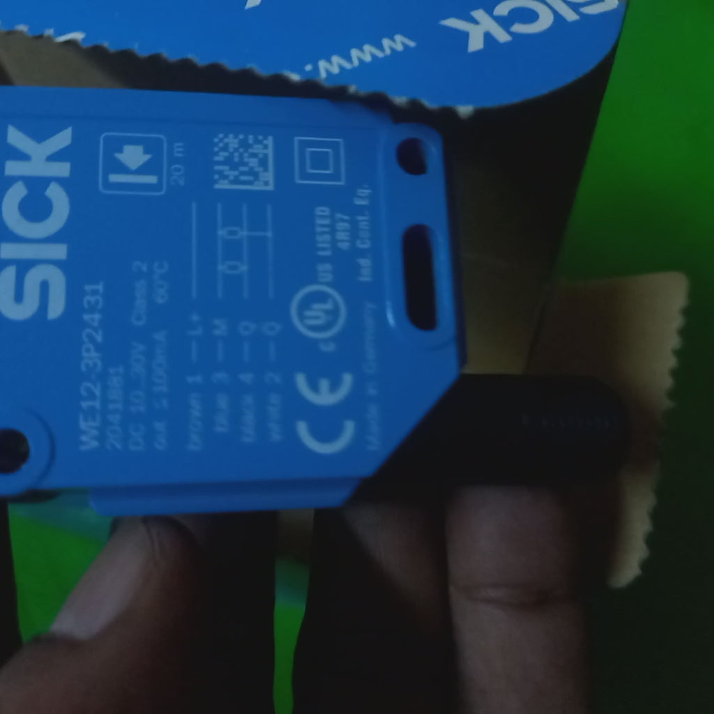 Video featuring  WE12-3P2431, Through- beam Photoelectric Sensor