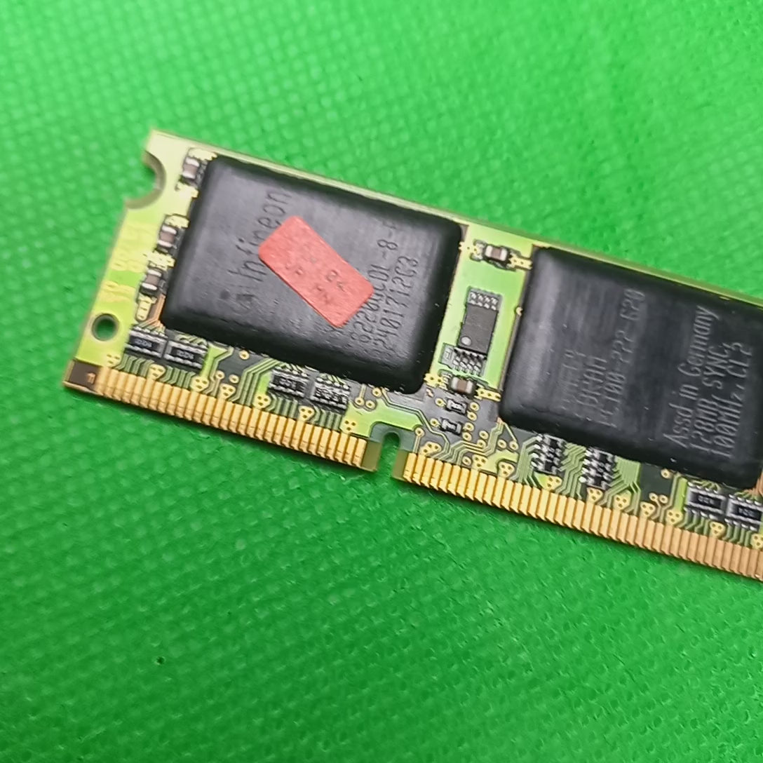Sinumerik 840 D, PCU50 RAM 16Mx64 SDRAM PC100-222-620
128MB, Sunc, 100Mhz, Cl2 video