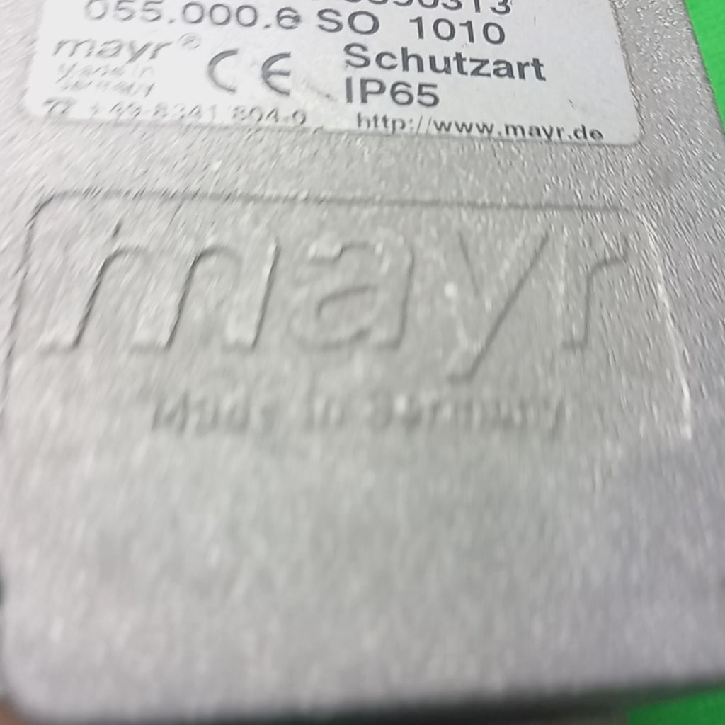 Video of Mayr 055.000.6 SO 1010 Schutzart IP65, Mayr 
Endschalter 0890313, 
