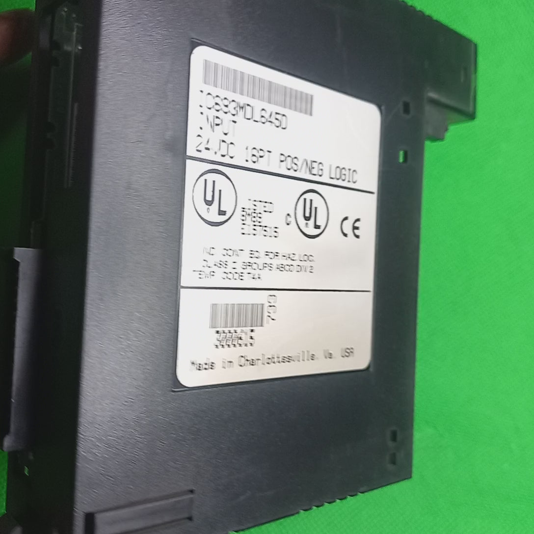 GE Fanuc 9030 PLC IC693MDL645D Input 24VDC 16PT Pos/Neg Logic 