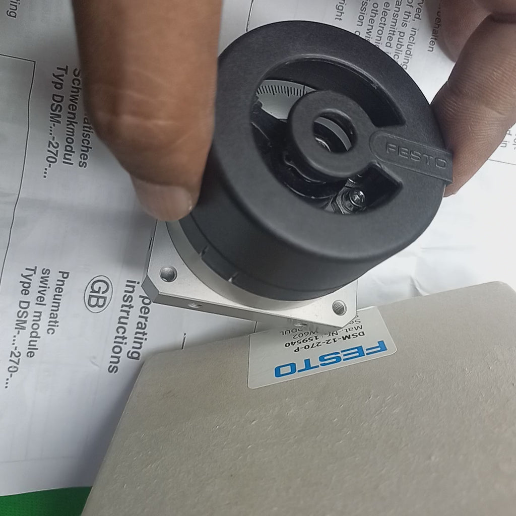 Festo Swivel module DSM-12-270-P Part number: 159540 With spigot shaft & fixed stop