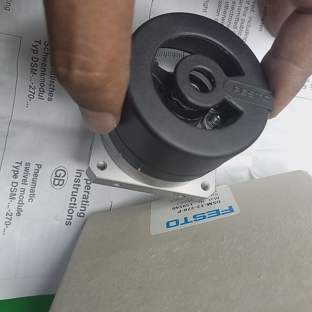 Festo Swivel module DSM-12-270-P Part number: 159540 With spigot shaft & fixed stop