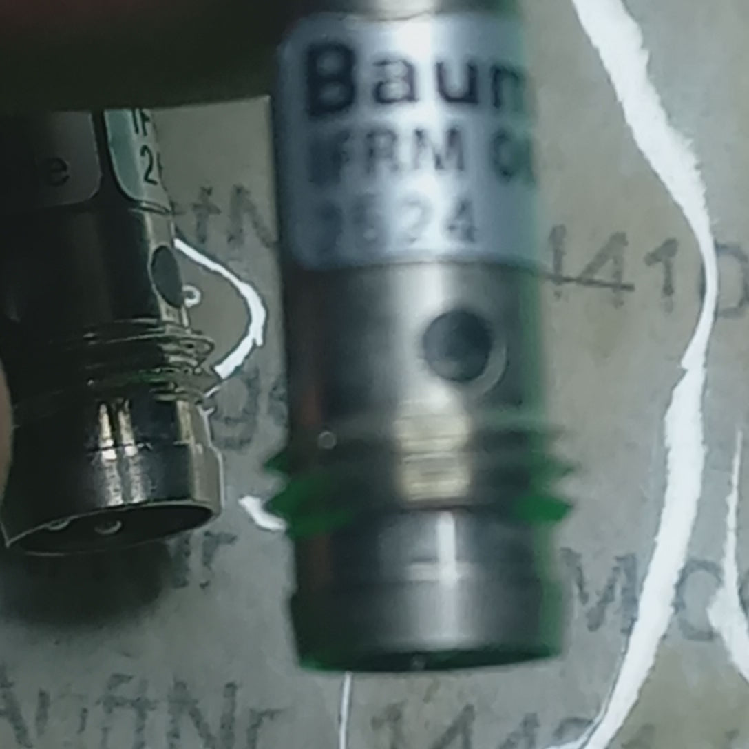 video baumer miniature sensor cylinderical inductive 6.5mm, Baumer IFRM06N1701/S35L,  14421/10; NPN, NO
