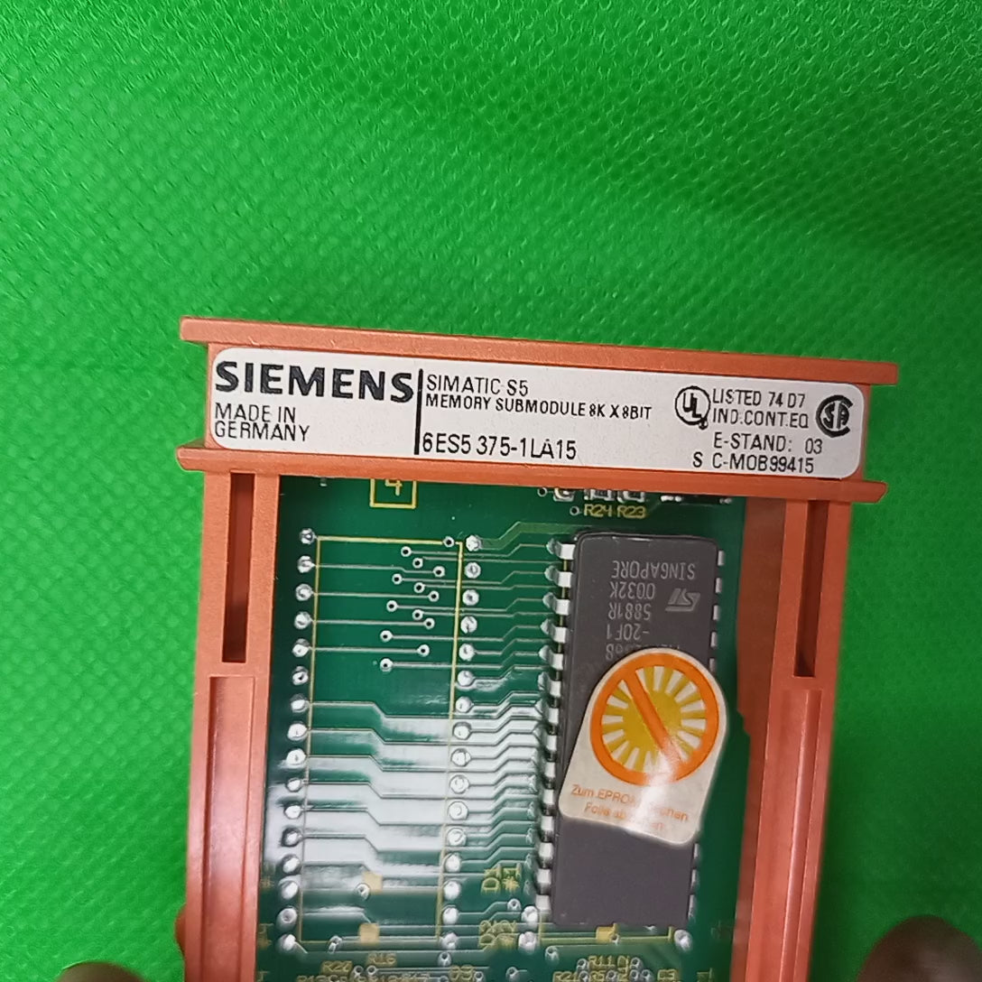Video of SIMATIC S5, Memory module 375 CMOS-EPROM, 8 KB 6ES53751LA15