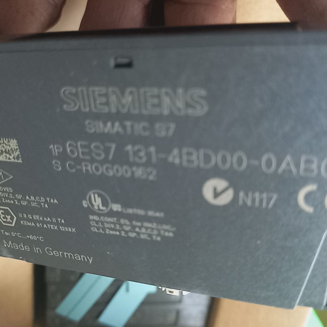 Video featuring Simatic 6ES7131-4BD00-0AB0 | Digital Input | 4 DI HIGH FEATURE 24V DC  FOR ET 200S
