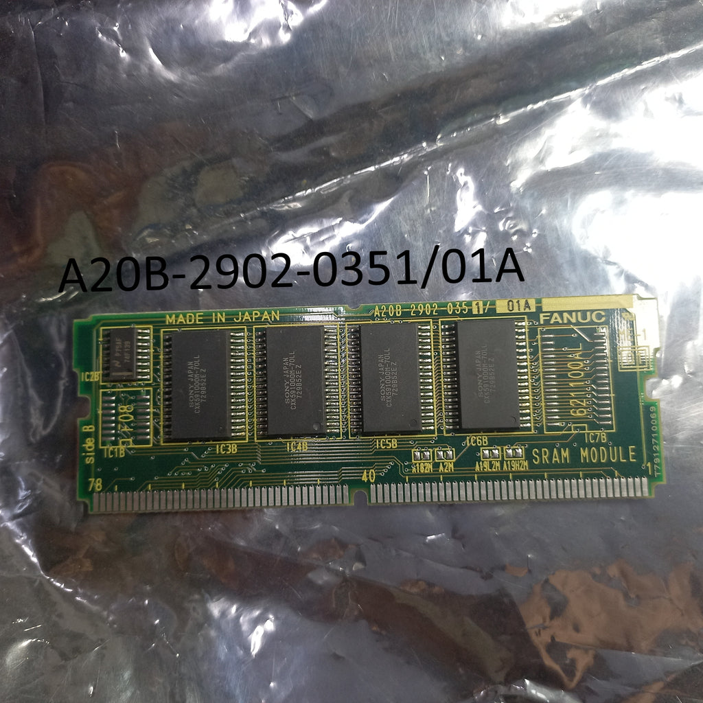 Fanuc SRAM ModuleA20B-2902-0351/01A, A350-2902-T354/01