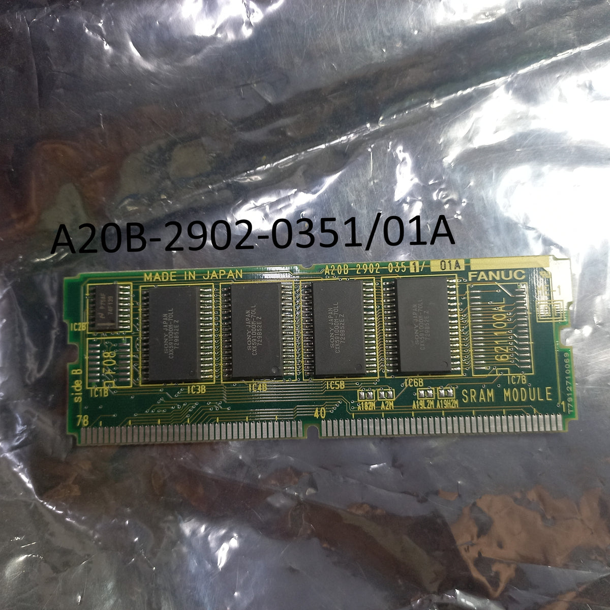 Fanuc SRAM ModuleA20B-2902-0351/01A, A350-2902-T354/01